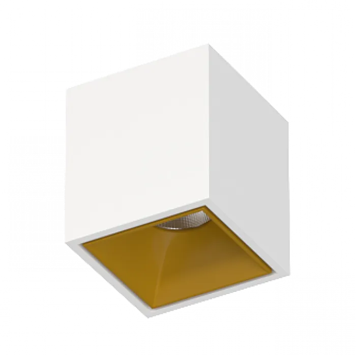 Потолочный светодиодный светильник LeDron KUBING KUBING White-Gold 4000K от ImperiumLoft