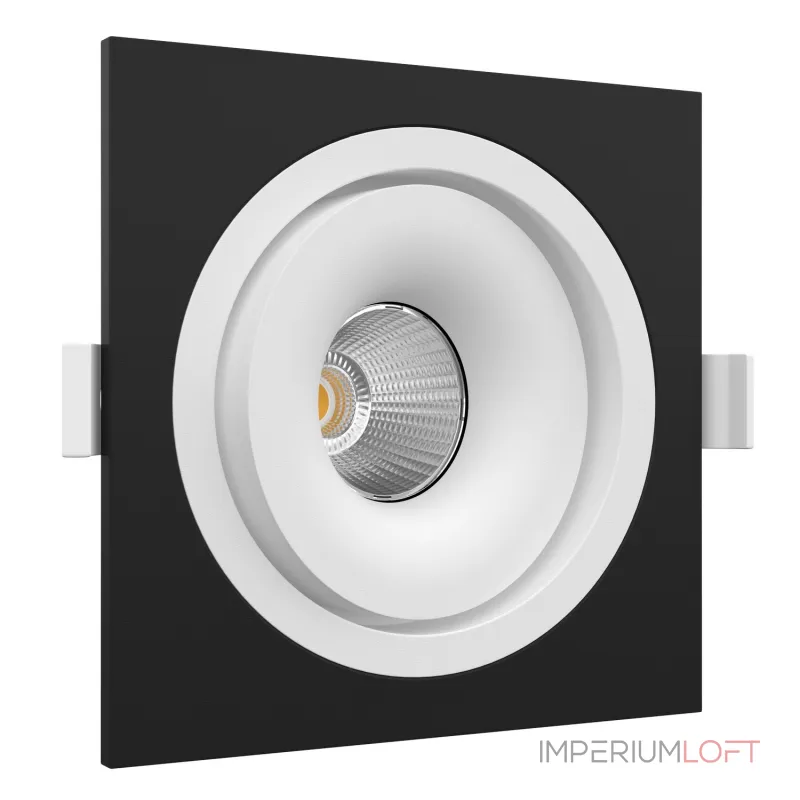 Встраиваемый поворотный светодиодный светильник LeDron MJ1006 MJ1006 SQ Black-White 4000K