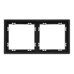 Рамка на 2 поста для розеток и выключателей LeDron 2 Frame PC Black