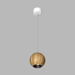 Подвесной светильник LeDron SPACE SPACE R130 Wooden Wh-Bl GU10