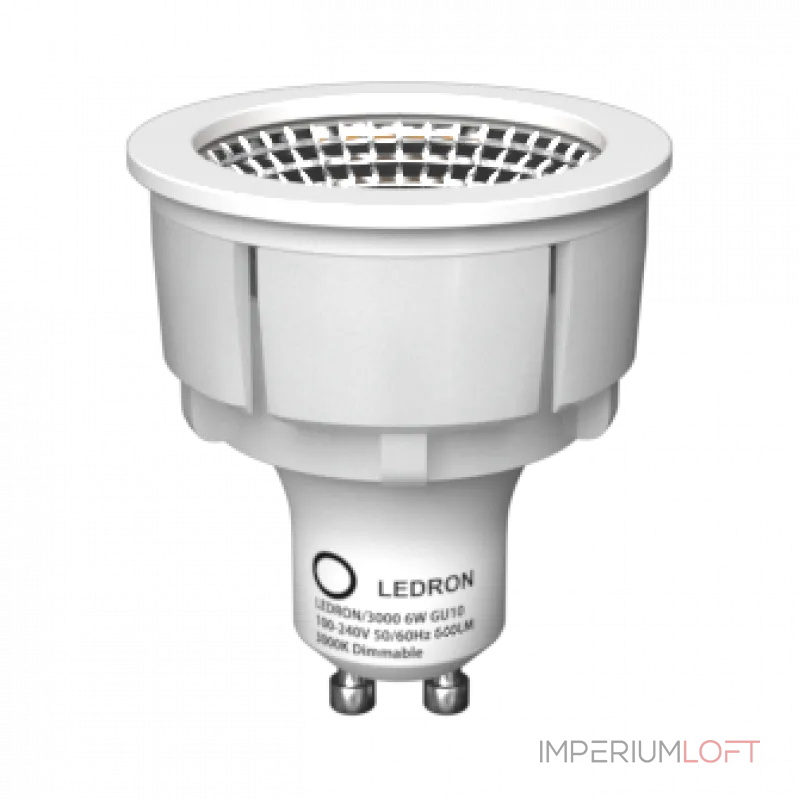 Светодиодная лампа LeDron LDR-GU10 6W 3000K Dim