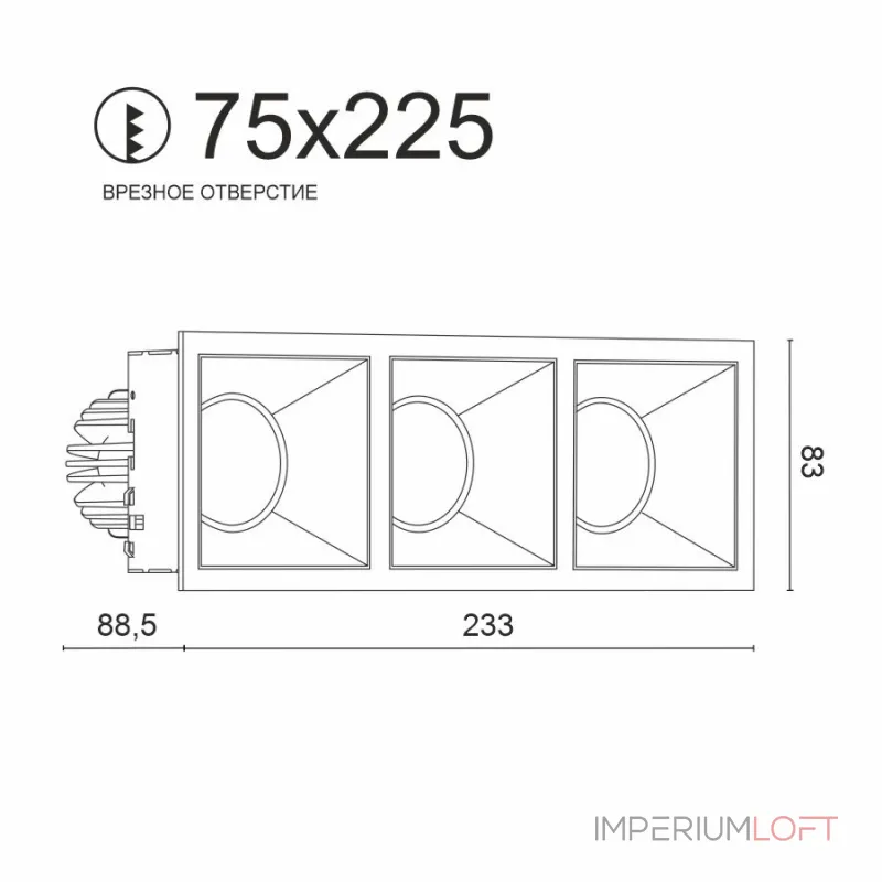 Встраиваемый светодиодный светильник LeDron RISE KIT RISE KIT 3 LED 3000K Black-Gold от ImperiumLoft Встраиваемый светодиодный светильник LeDron RISE KIT RISE KIT 3 LED 3000K Black-Gold от ImperiumLoft