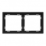 Рамка на 2 поста для розеток и выключателей LeDron 2 Frame PC Black