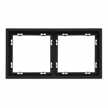 Рамка на 2 поста для розеток и выключателей LeDron 2 Frame PC Black Рамка на 2 поста для розеток и выключателей LeDron 2 Frame PC Black