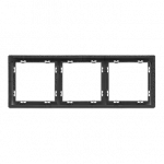 Рамка на 3 поста для розеток и выключателей LeDron 3 Frame PC Grey