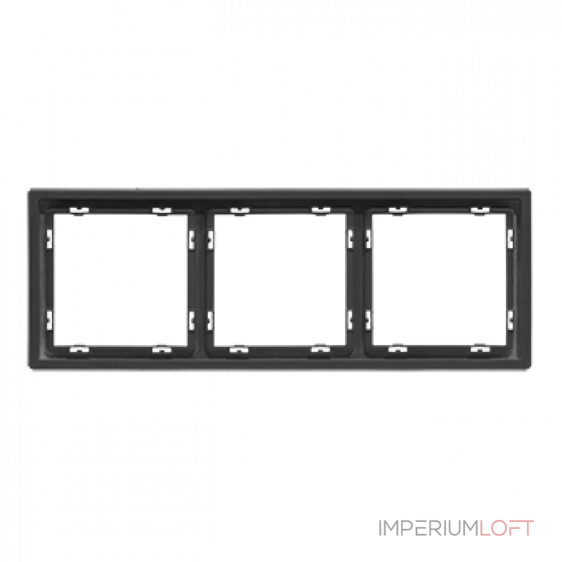 Рамка на 3 поста для розеток и выключателей LeDron 3 Frame PC Grey Рамка на 3 поста для розеток и выключателей LeDron 3 Frame PC Grey