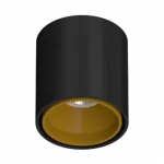 Потолочный светильник под сменную лампу LeDron KEA KEA R ED GU10 Black-Gold