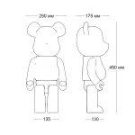 Статуэтка LeDron BEARBRICK 50E grey от ImperiumLoft