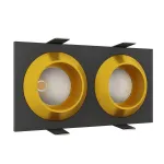 Встраиваемый светодиодный светильник LeDron GIZA MINI GIZA MINI SQ2 Black-Gold от ImperiumLoft