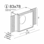 Встраиваемый светильник под сменную лампу LeDron RISE SQ H KIT1 RISE SQ H KIT1 Black