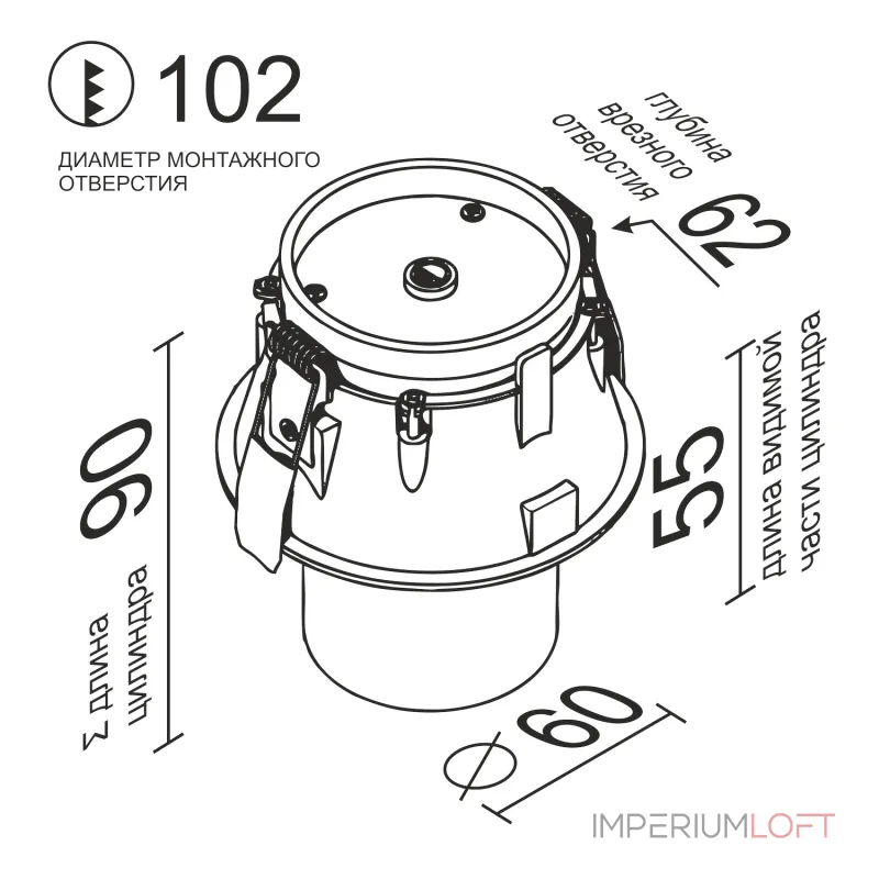 Встраиваемый поворотный светодиодный светильник LeDron EVA DANNY MINI EVA DANNY MINI White-Gold от ImperiumLoft Встраиваемый поворотный светодиодный светильник LeDron EVA DANNY MINI EVA DANNY MINI White-Gold от ImperiumLoft