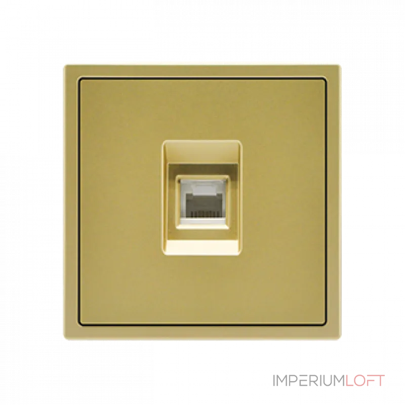 Розетка компьютерная одиночная LeDron CAT 6 (DATA) Gold Розетка компьютерная одиночная LeDron CAT 6 (DATA) Gold