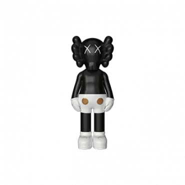 Дизайнерская статуэтка LeDron KAWS Mini 61A black