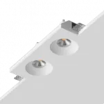Встраиваемый гипсовый светильник под сменную лампу LeDron LUMI SQ2 107x233 D73