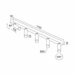 Потолочный светодиодный светильник LeDron SAGITONY SAGITONY E5 S40 Wooden White