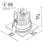 Встраиваемый светодиодный светильник LeDron FAST TOP SQ MINI FAST TOP SQ MINI Black 4000K от ImperiumLoft Встраиваемый светодиодный светильник LeDron FAST TOP SQ MINI FAST TOP SQ MINI Black 4000K от ImperiumLoft