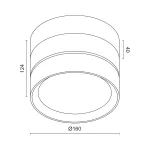 Потолочный светодиодный светильник LeDron BARREL BARREL Wooden Black