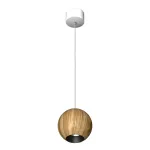 Подвесной светильник LeDron SPACE SPACE R130 Wooden Wh-Bl GU10