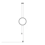 Подвесной светодиодный светильник LeDron ECLIPSE Ring AP1-S BK от ImperiumLoft