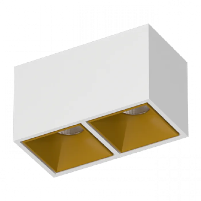 Потолочный светодиодный светильник LeDron KUBING KUBING 2 White-Gold TRIAC от ImperiumLoft
