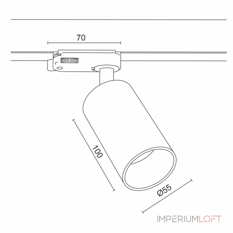 Светильник трековый (для трехфазного трека) LeDron MJ-1185 MJ-1185 White