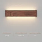 Настенный светодиодный светильник LeDron GW-M066 GW-M066-495 Wooden White
