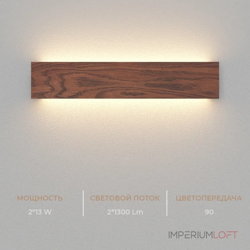 Настенный светодиодный светильник LeDron GW-M066 GW-M066-495 Wooden White