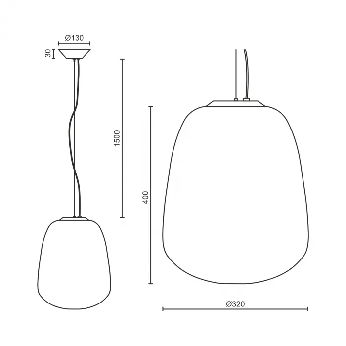 Подвесной светильник LeDron 8718 8718/A-WHITE D320 от ImperiumLoft