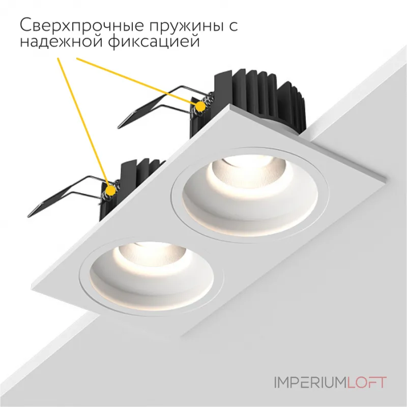 Встраиваемый светодиодный светильник LeDron LEVEL LEVEL SQ2 White 4000K Встраиваемый светодиодный светильник LeDron LEVEL LEVEL SQ2 White 4000K