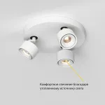 Потолочный поворотный светодиодный светильник LeDron SAGITONY SAGITONY R3 S75 White от ImperiumLoft