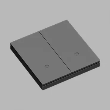 Выключатель двухклавишный LeDron Zigbee XZ-ACK102 Black