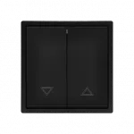 Двухклавишный жалюзийный выключатель LeDron 2 Gang Curtain Switch Black от ImperiumLoft