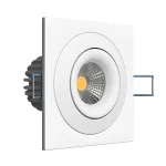Встраиваемый поворотный светодиодный светильник LeDron LH07SB-R LH07SB-R SQ White 10W 3000K DIM TRIAC
