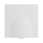Розетка одинарная с заземлением с крышкой с защитными шторками LeDron EU Socket with Waterproof Cover White