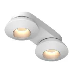 Потолочный поворотный светодиодный светильник LeDron KRIS SLIM KRIS SLIM 2 White-Grey от ImperiumLoft