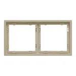 Рамка на 2 поста для розеток и выключателей LeDron 2 Frame PC Cashmere