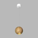 Подвесной светильник LeDron SPACE SPACE R130 Wooden Wh-Gl GU10