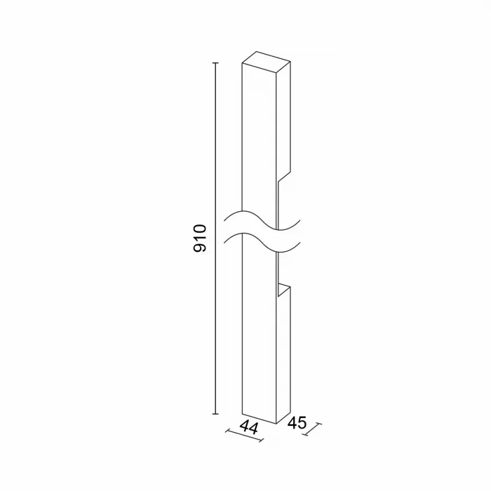 Настенный светодиодный светильник LeDron RAILING RAILING 910 White от ImperiumLoft
