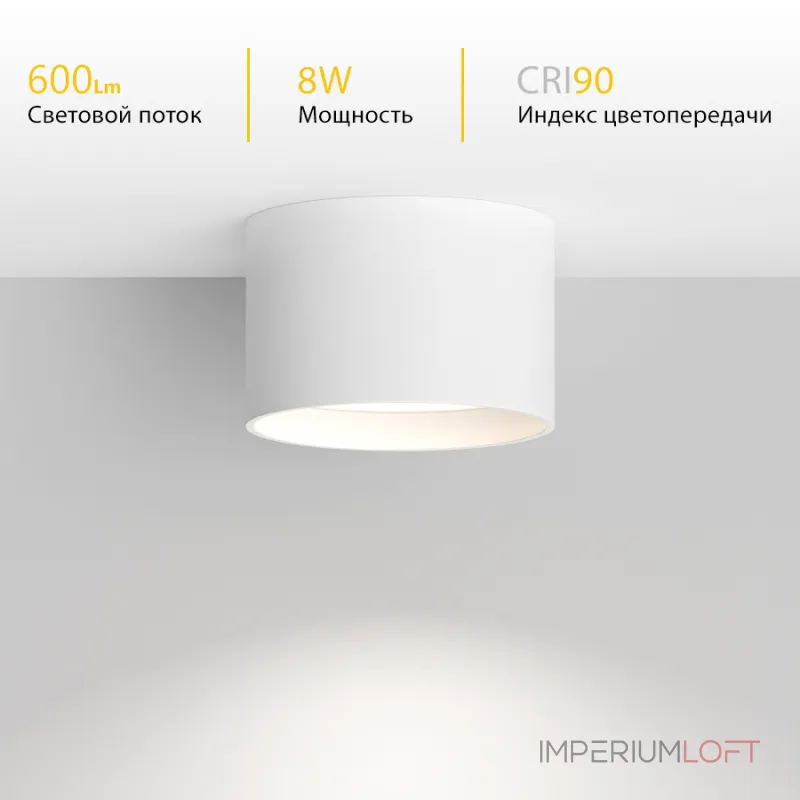 Потолочный светодиодный светильник LeDron DRUM SD3159 White