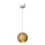 Подвесной светильник LeDron SPACE SPACE R130 Wooden Wh-Gl GU10