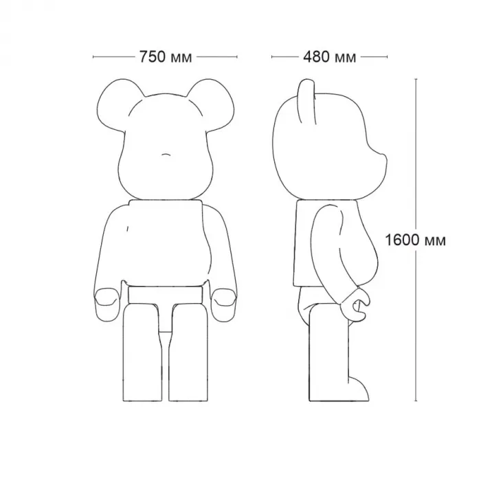 Статуэтка LeDron BEAR Large BN97 Blue от ImperiumLoft