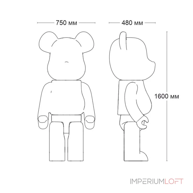 Статуэтка LeDron BEAR Large BN97 Blue от ImperiumLoft Статуэтка LeDron BEAR Large BN97 Blue от ImperiumLoft