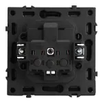Розетка одинарная с заземлением с крышкой с защитными шторками LeDron EU Socket with Waterproof Cover White