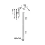 Подвесной светильник LeDron SAGITONY E T40 Wooden E T40 Wooden 300 Bl
