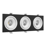 Встраиваемый поворотный светодиодный светильник LeDron MJ1006 MJ1006 SQ3 Black-White