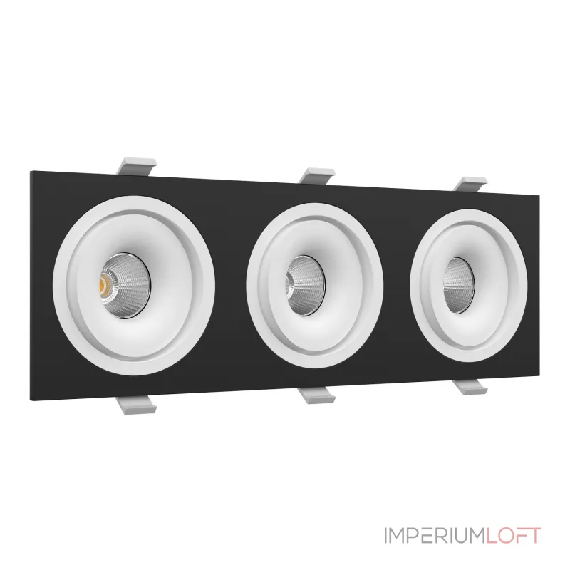 Встраиваемый поворотный светодиодный светильник LeDron MJ1006 MJ1006 SQ3 Black-White