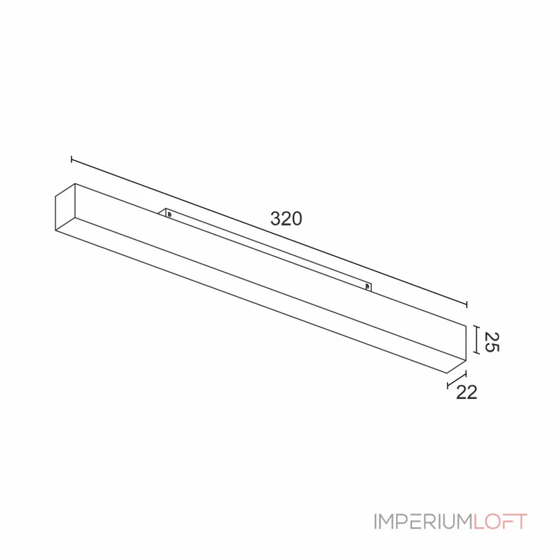 Светодиодный светильник для магнитной системы LeDron MATTE LINE MATTE LINE 320 White 4K Светодиодный светильник для магнитной системы LeDron MATTE LINE MATTE LINE 320 White 4K