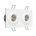 Встраиваемый светодиодный светильник LeDron LH07S-R LH07S-R SQ2 White 20W 4000K DIM TRIAC