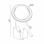 Настольный светильник LeDron A701 D250*H420 от ImperiumLoft
