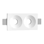 Встраиваемый гипсовый светильник под сменную лампу LeDron LUMI SQ2 116x225 D90